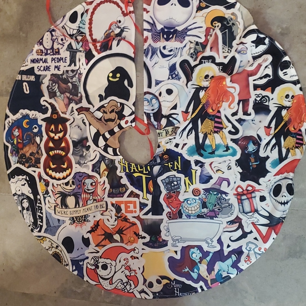 Nightmare before Christmas tree skirt